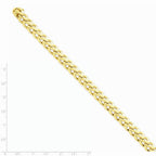 14K Yellow Gold 8.6mm Hand-Polished Fancy Link Chain