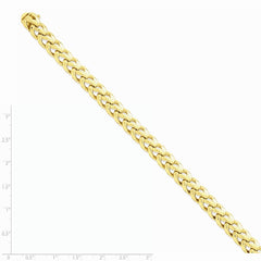 14K Yellow Gold 8.6mm Hand-Polished Fancy Link Chain