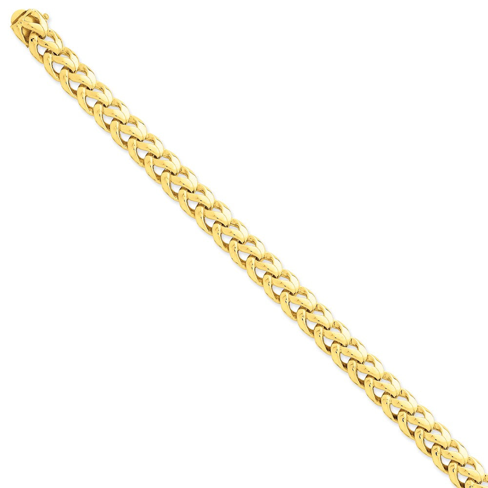 14K Yellow Gold Hand-Polished Fancy Link Necklace for Timeless Elegance Main image