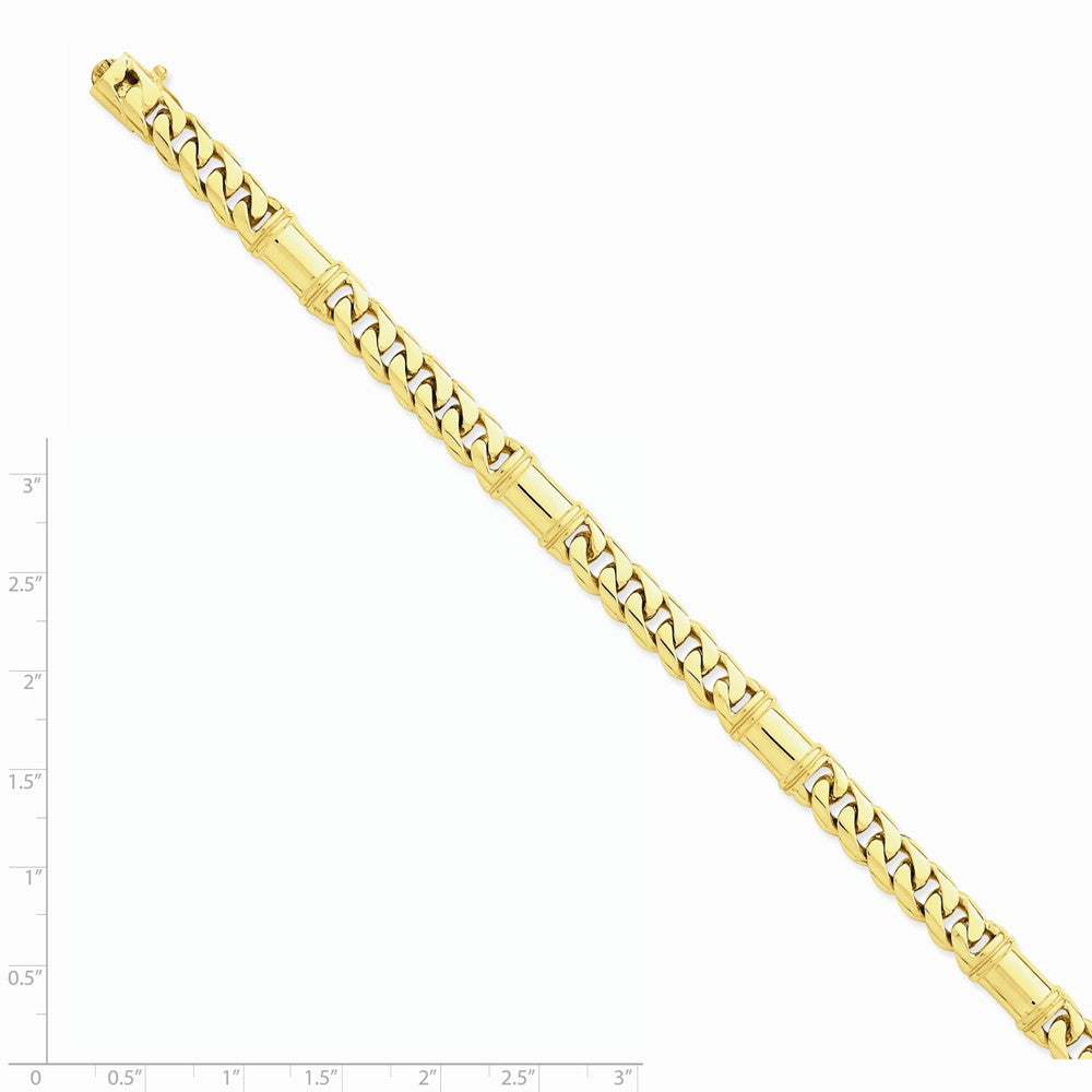 14K Yellow Gold Hand-Polished Fancy Link Necklace 20 Elegant and Solid Secondary image
