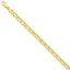 14K Yellow Gold 7.5mm Link Necklace with Hand-Polished Finish