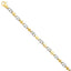 14K Two-Tone Gold Necklace with 5.8mm Hand-Polished Fancy Link