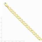 14K Yellow Gold 8.5mm Hand-Polished Fancy Link Chain