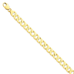 14K Yellow Gold 8.5mm Hand-Polished Fancy Link Chain