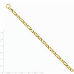 14K Yellow Gold 5.5mm Fancy Link Chain