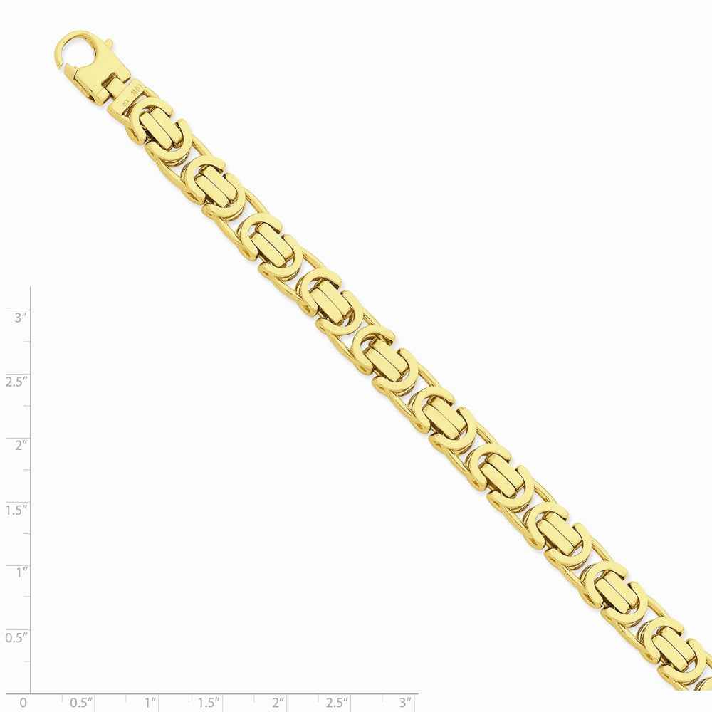 Sophia Jewelers 14K Yellow Gold Hand-Polished Fancy Link Necklace Secondary image
