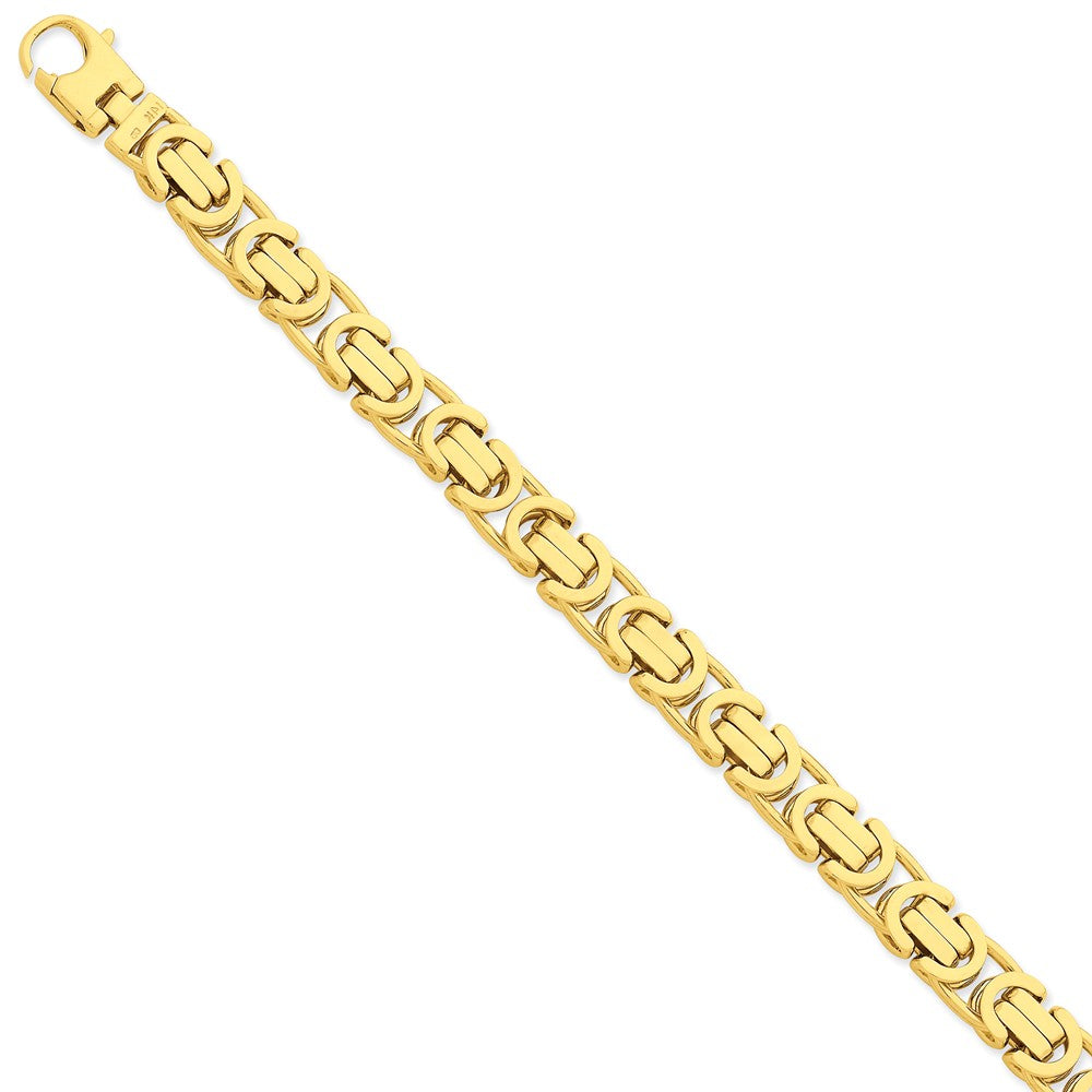 Sophia Jewelers 14K Yellow Gold Hand-Polished Fancy Link Necklace