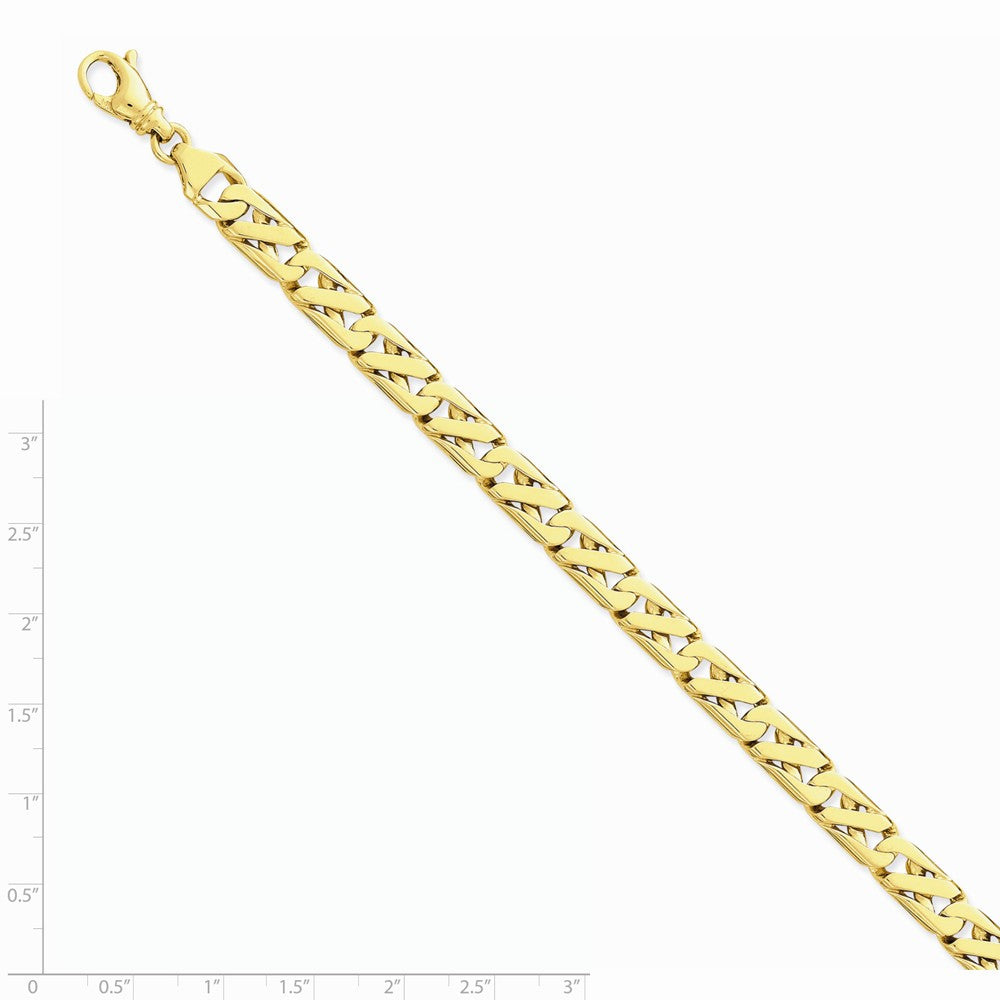 Sophia Jewelers 14K Yellow Gold Solid Fancy Link Necklace 20 Elegant Design Secondary image