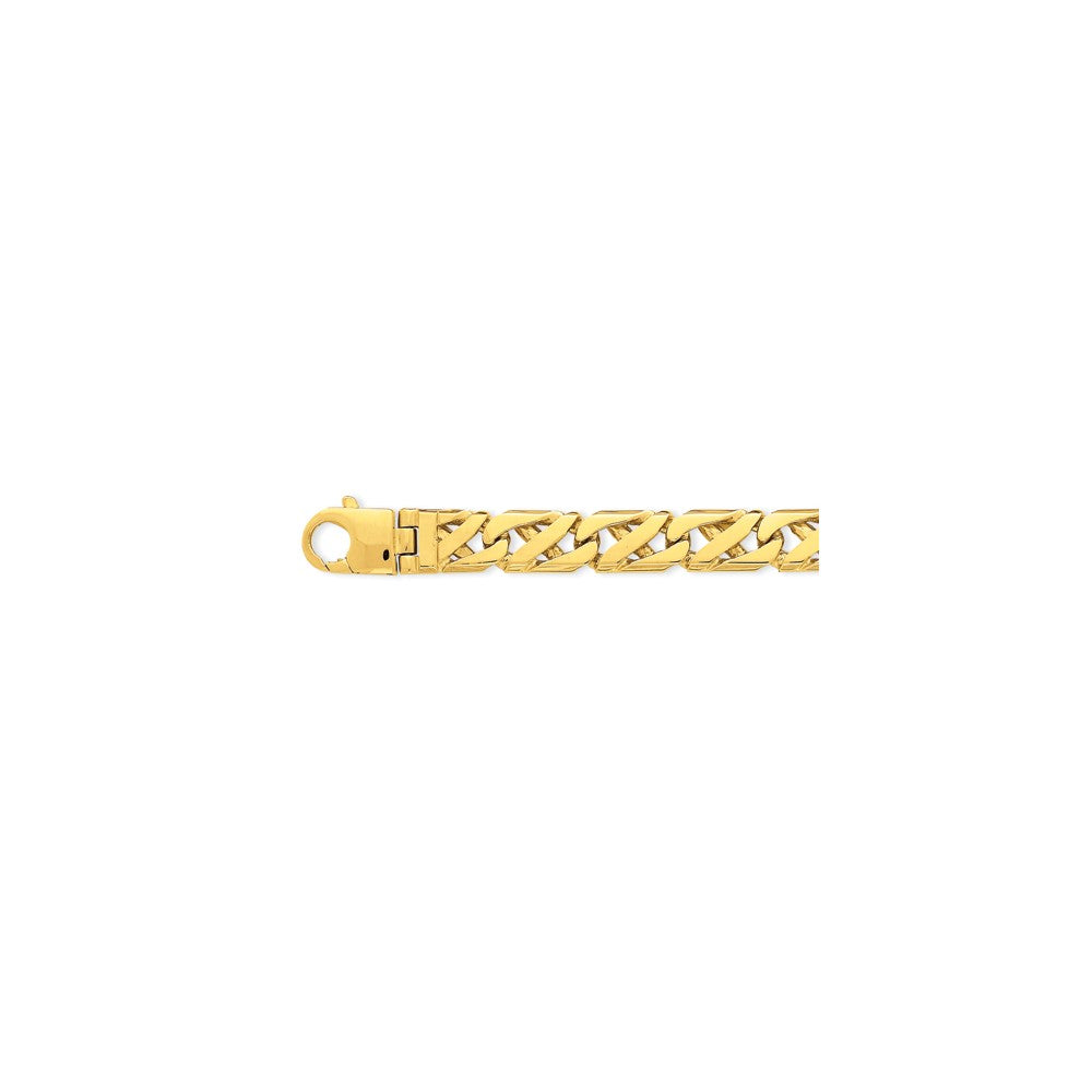 14K Yellow Gold 10.2mm Hand-polished Fancy Link Chain Main image