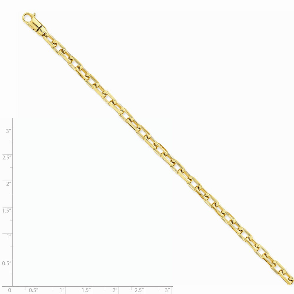 14K Yellow Gold Fancy Link Necklace, Hand-Polished, Solid 20 Chain Secondary image
