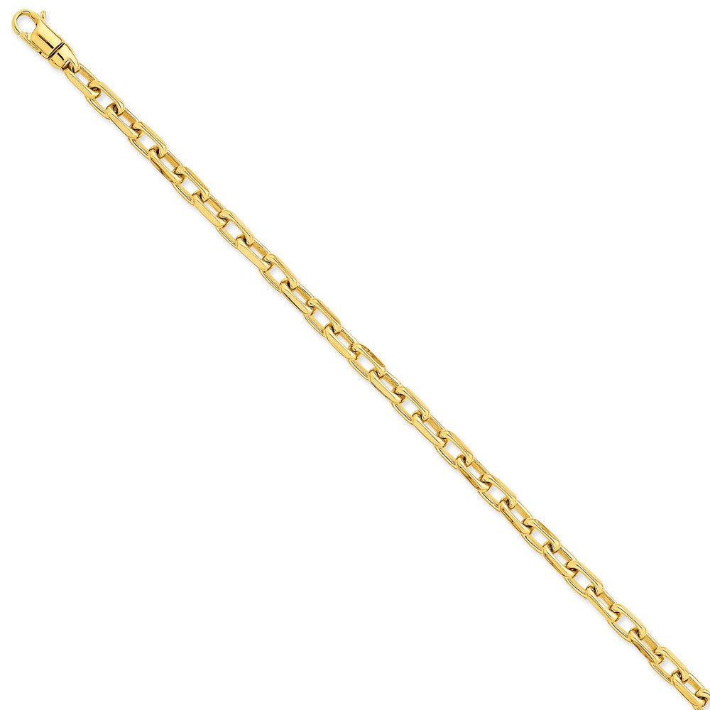 14K Yellow Gold 5.9mm Hand-polished Fancy Link Chain