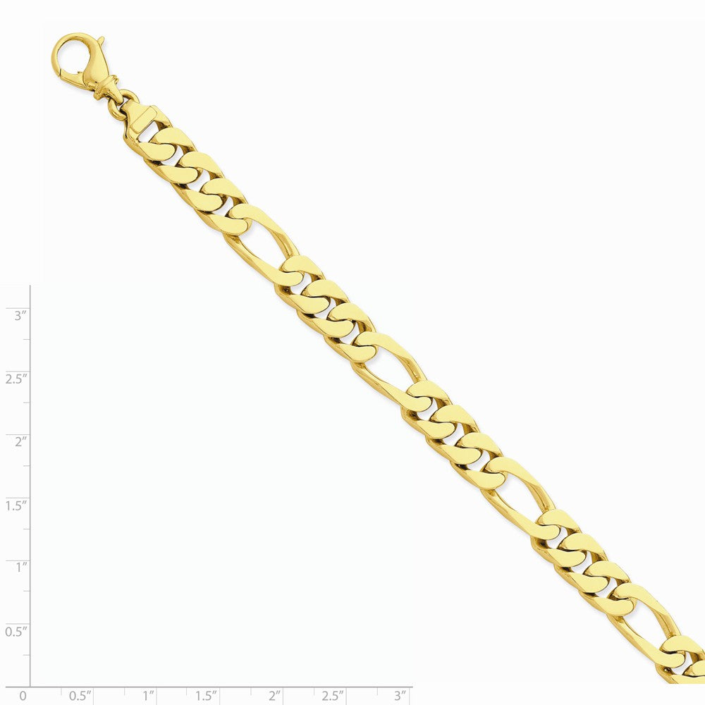 14K Yellow Gold 9.2mm Polished Fancy Link Chain