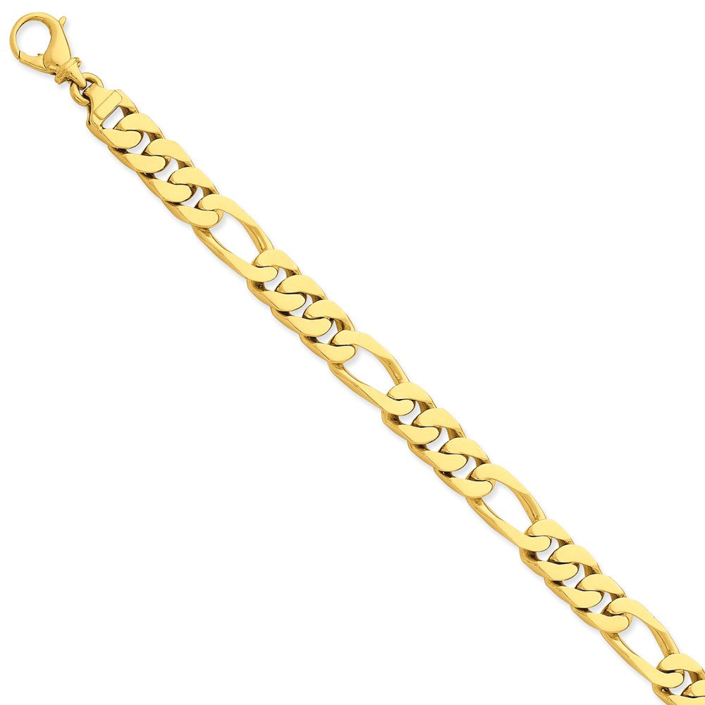 14K Yellow Gold Polished Fancy Link Necklace Elegant 20 Chain
