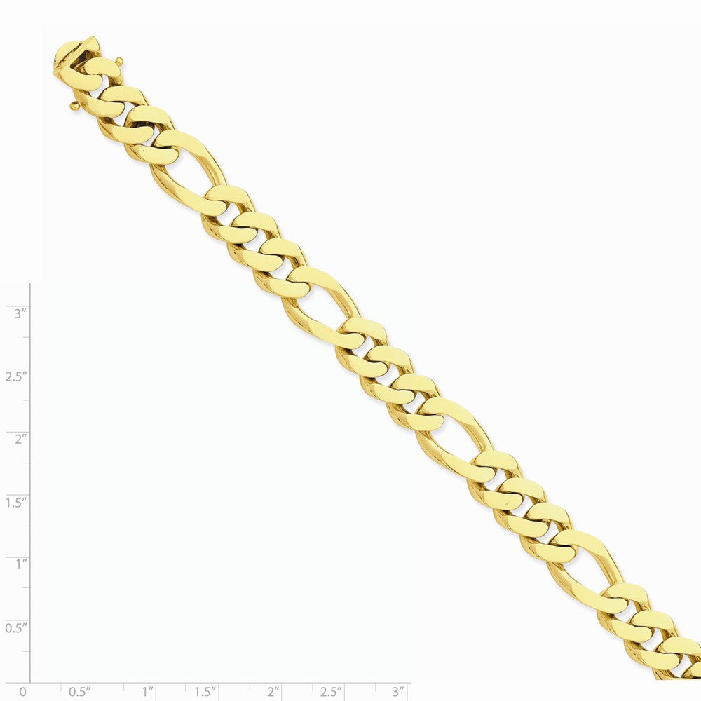 14K Yellow Gold 11.8mm Polished Fancy Link Chain