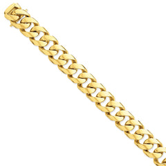 14K Yellow Gold 16.15mm Polished Fancy Link Necklace