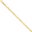 14K 6.5mm Hand-polished Fancy Link Bracelet