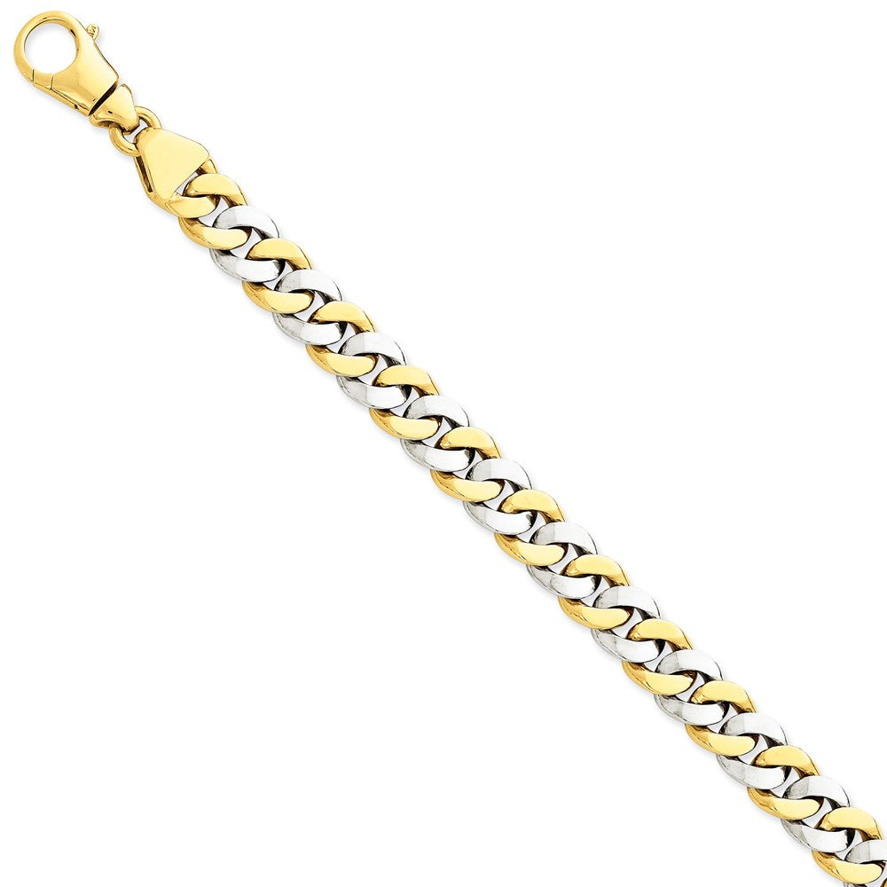 14K Two-Tone Gold Fancy Link Necklace with Polished Finish 20 Main image