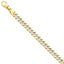 14K Two-Tone Gold Fancy Link Necklace with Polished Finish 20