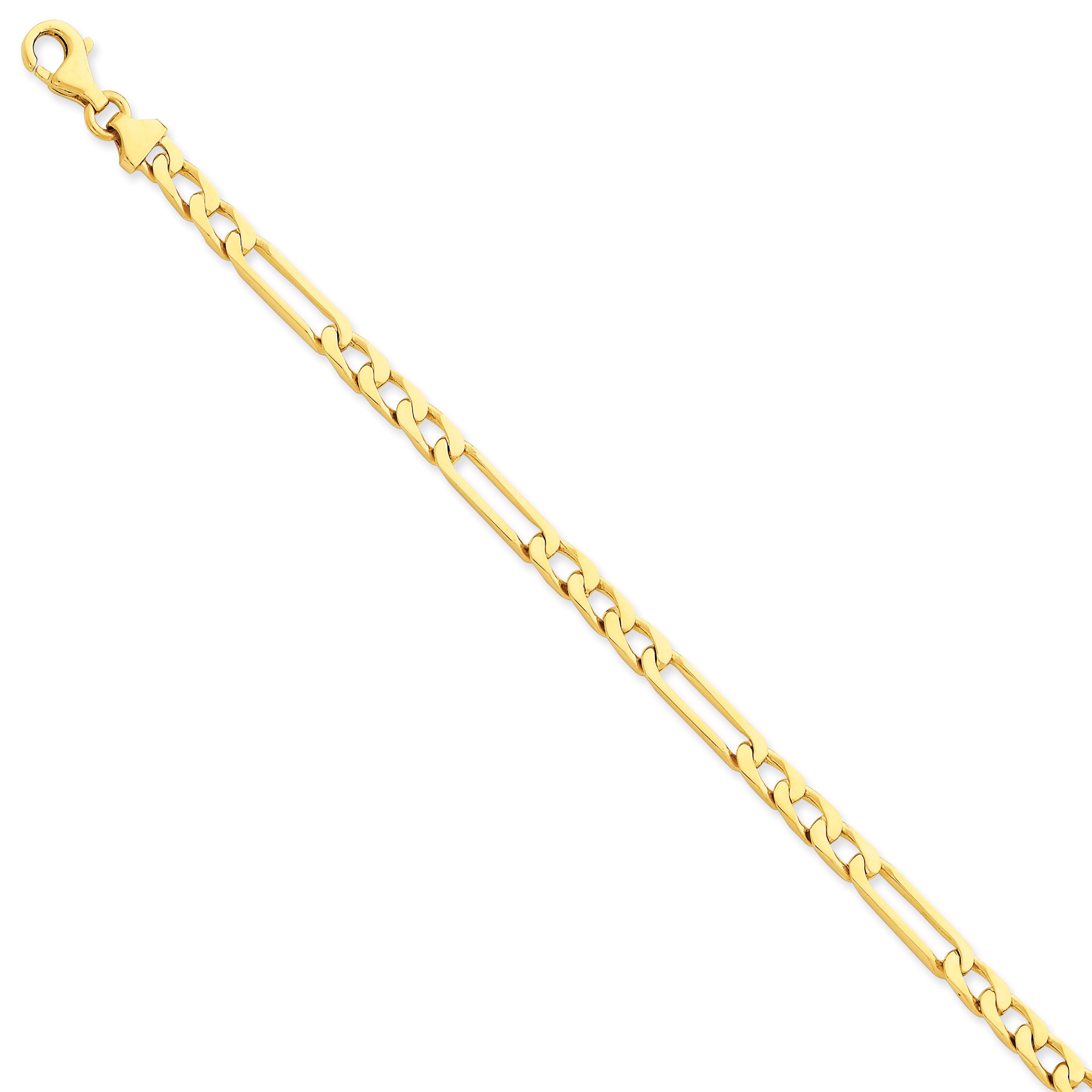 14K 5mm Polished Figaro Link Bracelet Main image