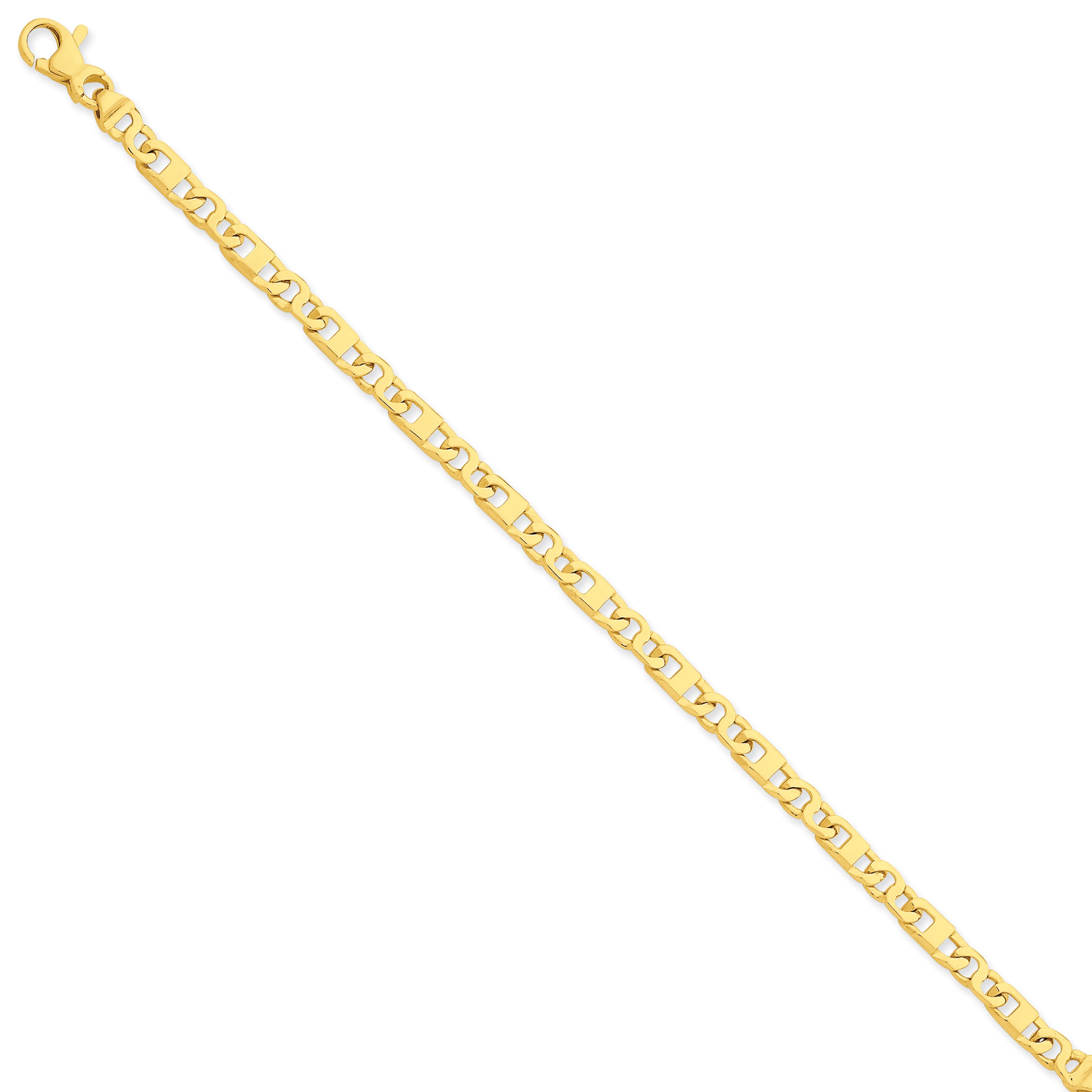 14k 4.4mm Fancy Link Bracelet Main image