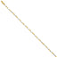 14k Two-tone 2.5mm Hand-polished Fancy Link Bracelet