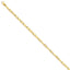 14K 4mm Hand-polished Fancy Link Bracelet
