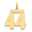 14k Medium Polished Number 44 Charm