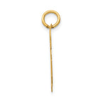 14K Gold Number 76 Charm with Polished Laser-Cut Finish