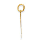 14K Gold Polished Number 82 Charm with Laser Cut Finish