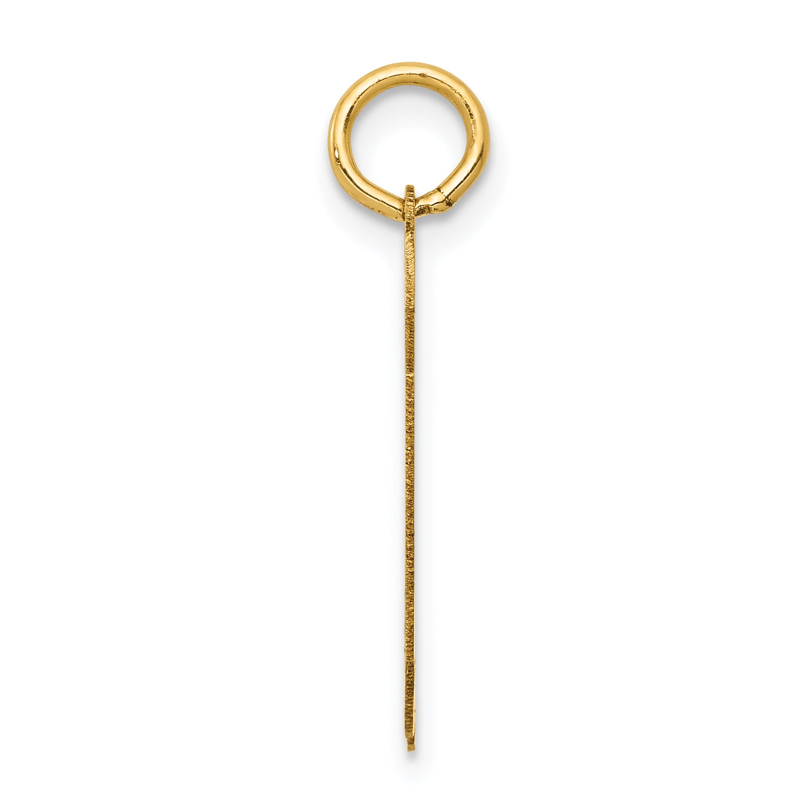 14K Gold Polished Number 90 Charm with Laser Cut Design Secondary image