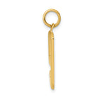14k  Large Polished Number 9 Charm
