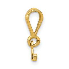 14K Gold Large Polished Top Pendant by Sophia Jewelers