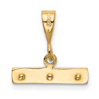 14K Gold Large Polished Top Pendant by Sophia Jewelers