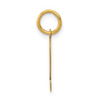 14K Gold Polished Number 2 Charm  Small, Elegant Laser-Cut Design