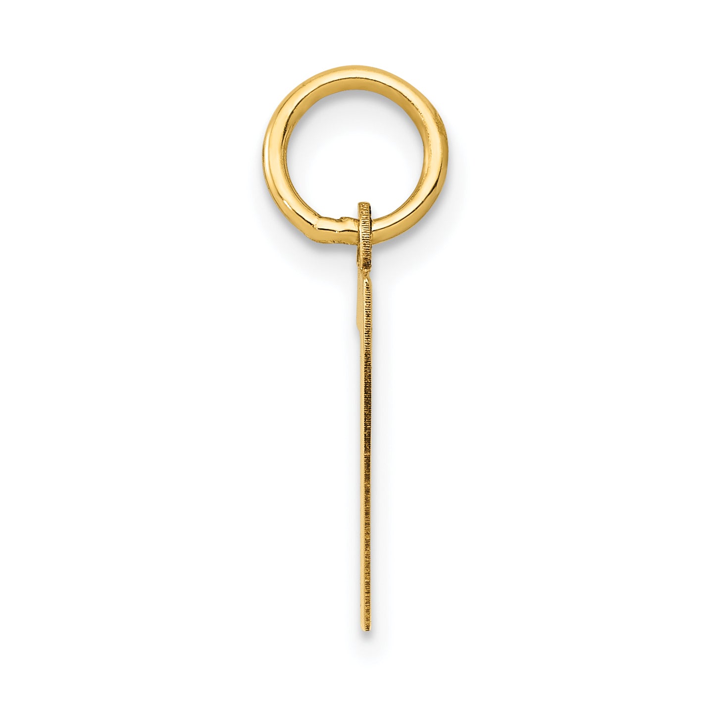 14K Gold Polished Number 7 Charm for Elegant Personalized Jewelry Secondary image
