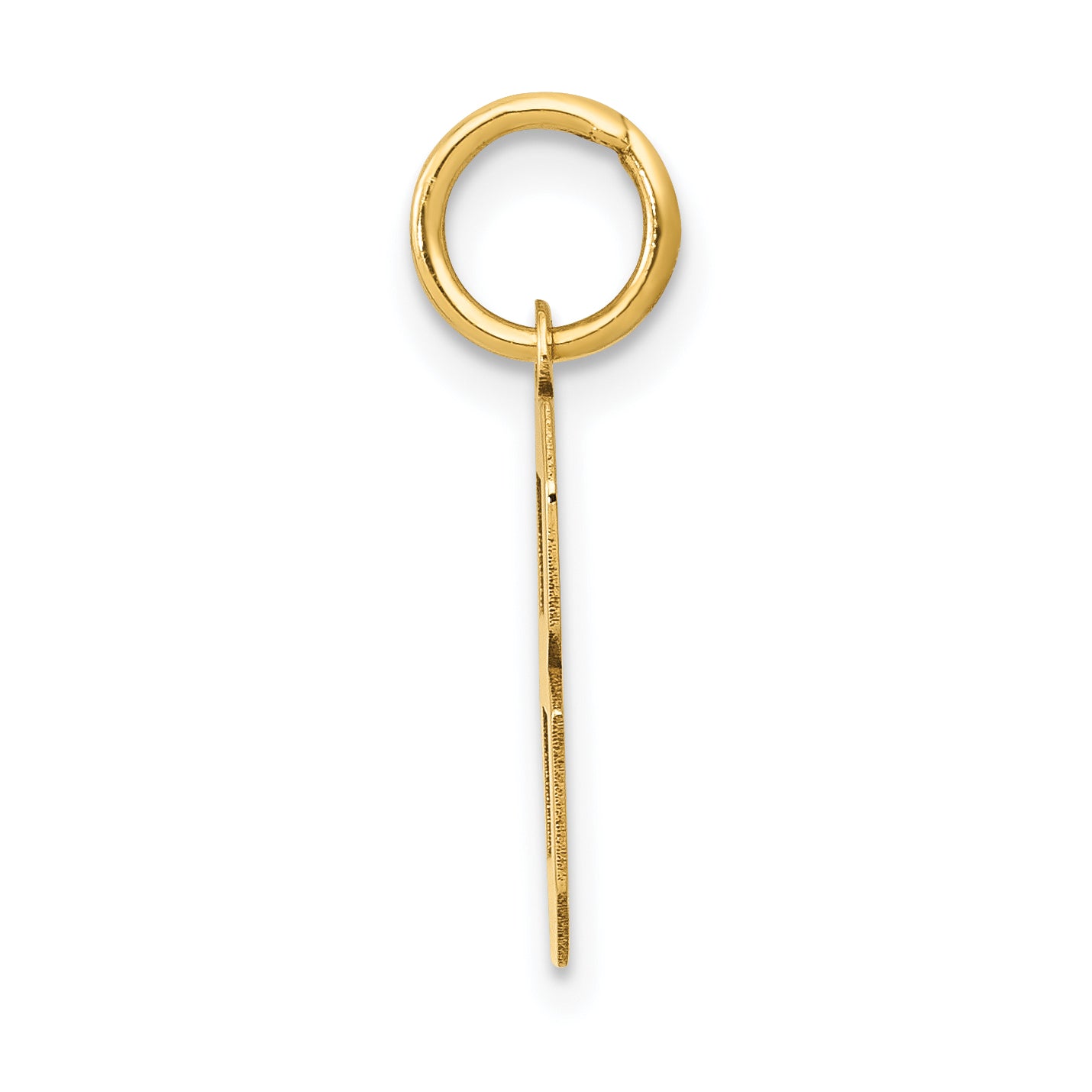 14K Gold Polished Number 8 Charm  Small, Laser-Cut, Elegant Finish