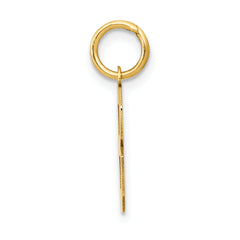 14K Gold Polished Number 8 Charm  Small, Laser-Cut, Elegant Finish