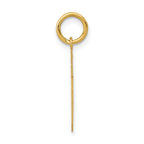 14K Gold Small Polished Number 15 Charm  Laser Cut and Elegant