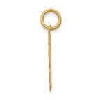 14K Gold Polished Number 23 Charm  Laser Cut, Small, Elegant Design