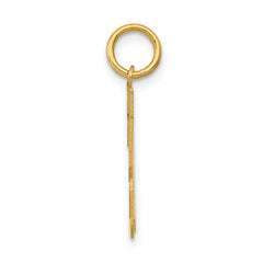 14K Gold Polished Number 23 Charm  Laser Cut, Small, Elegant Design