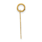 14K Gold Small Polished Number 32 Charm  Laser Cut Elegant Design