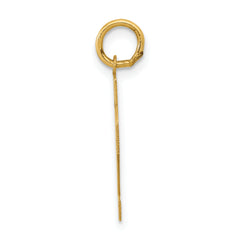 14K Gold Small Polished Number 32 Charm  Laser Cut Elegant Design