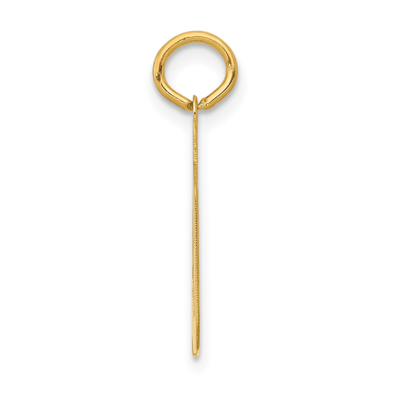 14K Gold Polished Number 39 Charm Laser Cut Small Secondary image