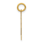14K Gold Polished Number 92 Charm Laser Cut Small Elegant Design