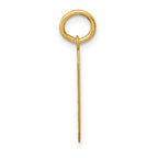 14k Medium Satin Number 9 Charm