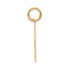 14k Medium Satin Number 34 Charm