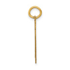 14K Gold Medium Satin Number 70 Laser-Cut Charm