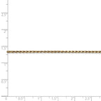 14K 1.6mm Solid Diamond Cut Machine-Made with Lobster Rope Chain