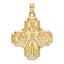 14k Four-Way Medal Pendant