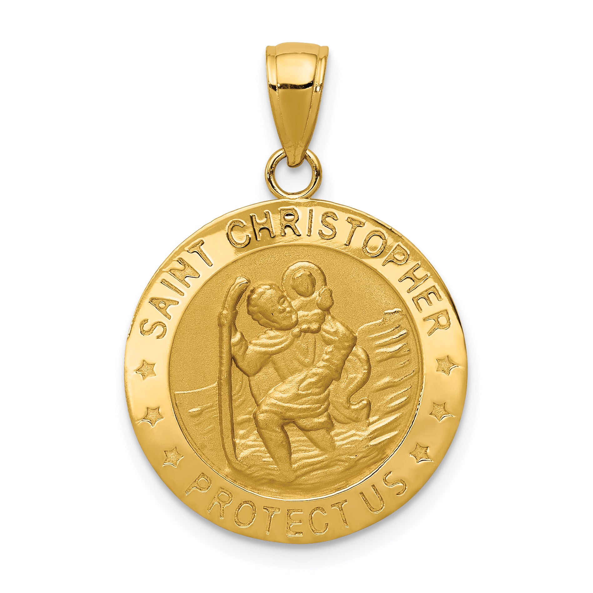 14k Saint Christopher Medal Pendant Main image